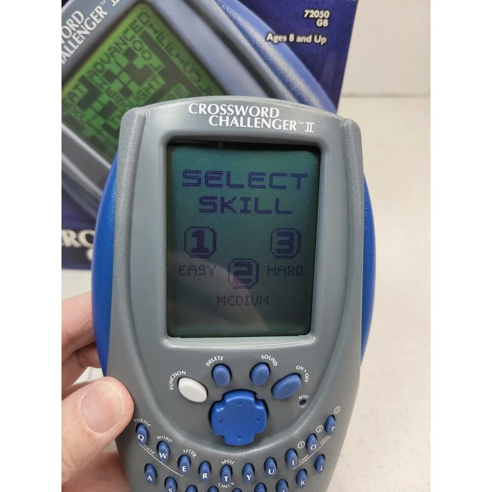 Crossword Challenger II 2001 Radica Handheld Crossword Vintage hand held Game